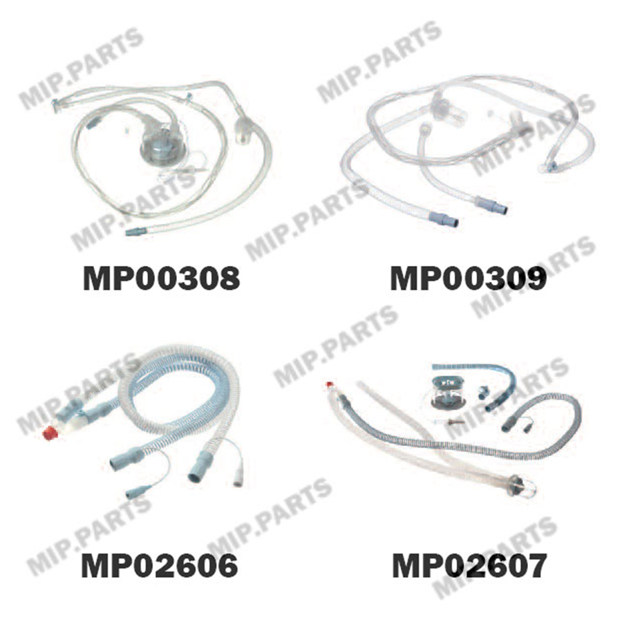 MP00308, MP00309, MP02606, MP02607 Дыхательный контур аппарата ИВЛ, одноразовый, гладкоствольный под увлажнитель Fisher&Paykel MR850