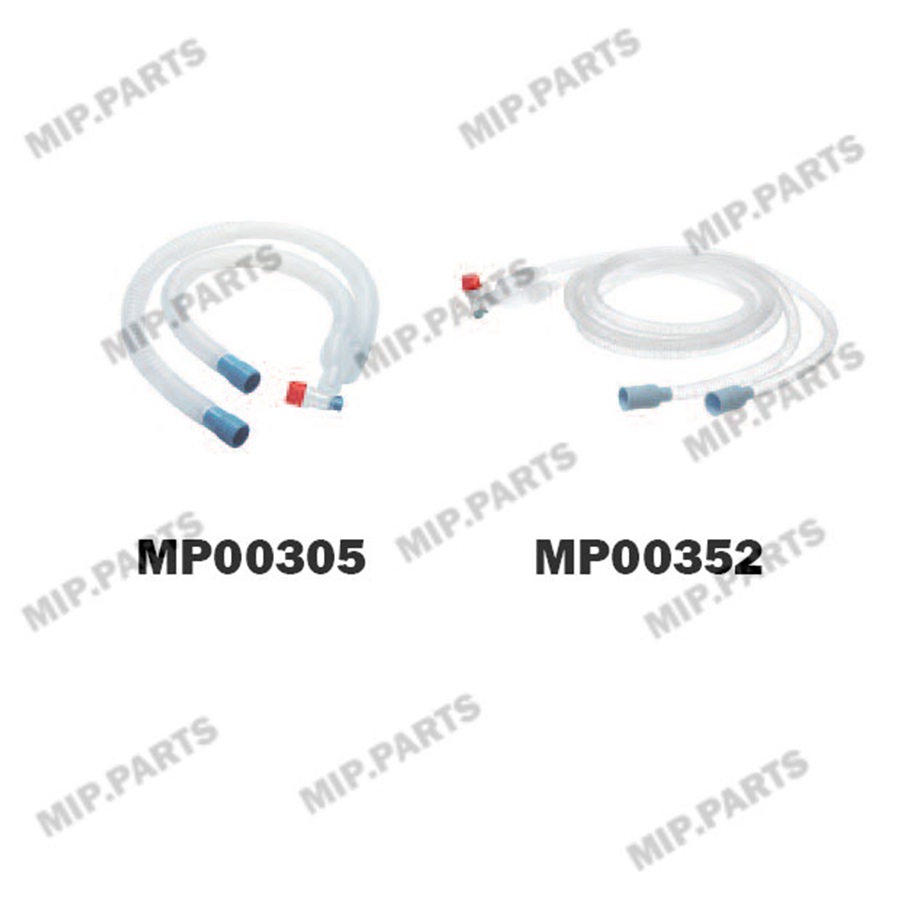 MP00305, MP00355 Дыхательный контур аппарата ИВЛ с портом Luer Lock, одноразовый, гофрированный