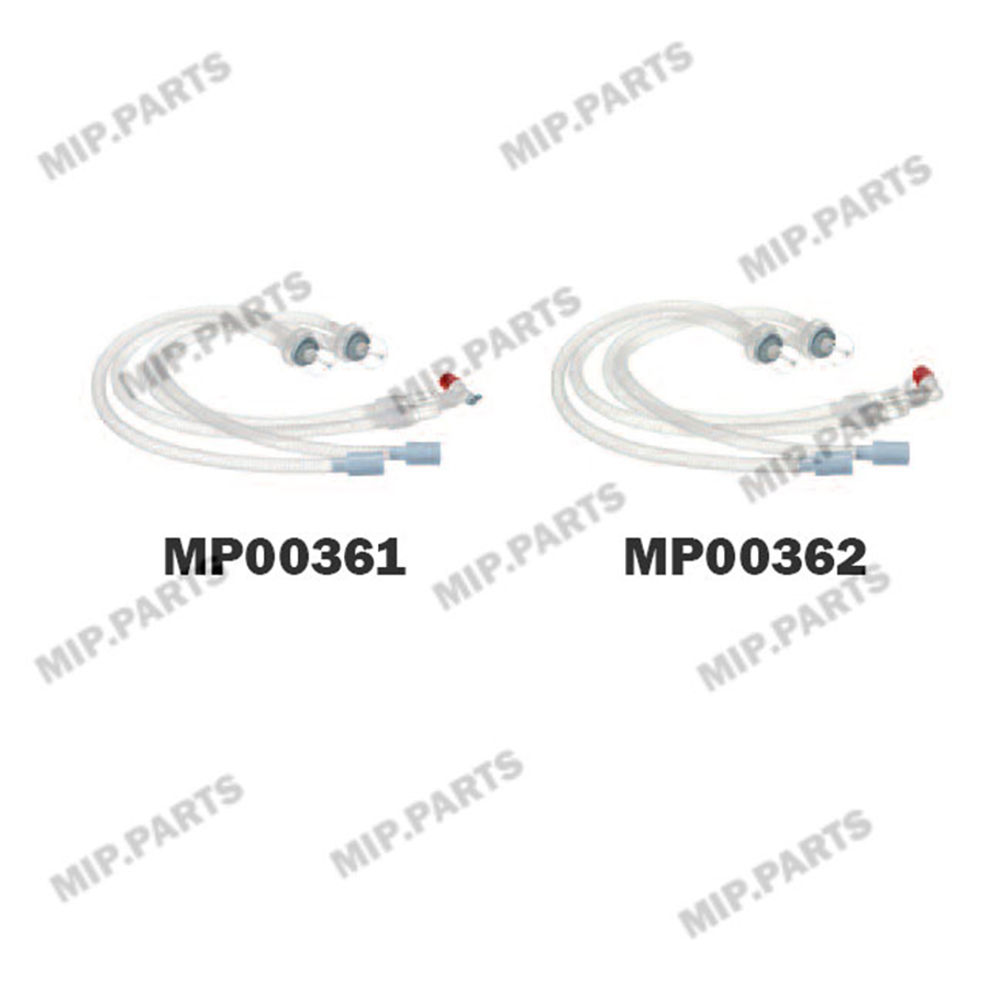 MP00361, MP00362 Дыхательный контур аппарата ИВЛ, с 2-мя влагосборниками, одноразовый, гладкоствольный